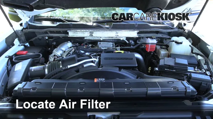 2020 Chevrolet Silverado 2500 HD LT 6.6L V8 Turbo Diesel Crew Cab Pickup Filtro de aire (motor)